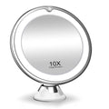 Makeup Mirror with LED Fill Light, 10x Magnification
