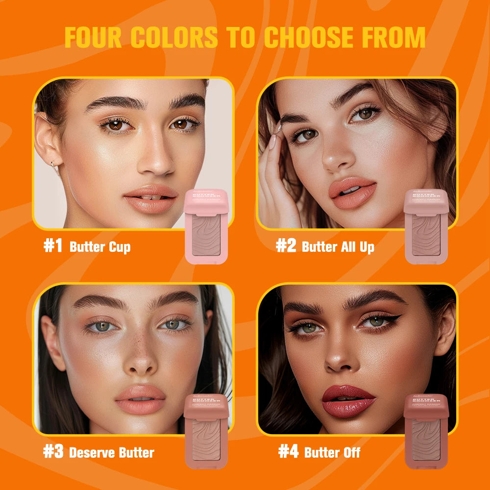 Bronzer Blush Highlights Palette&Brush