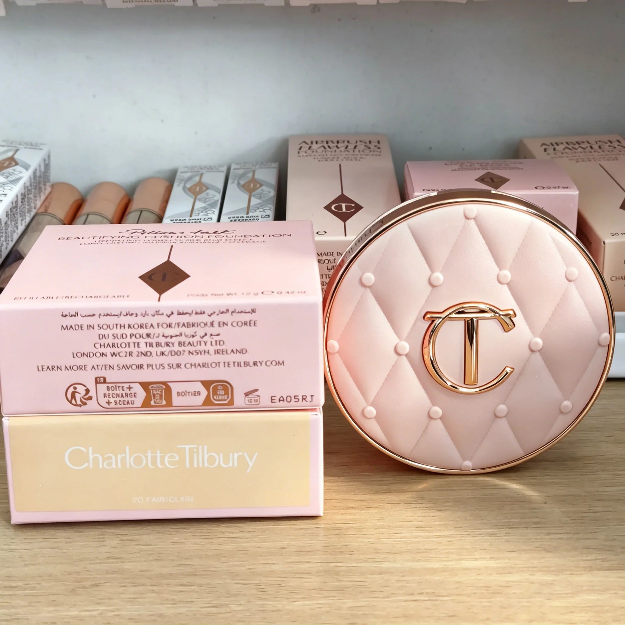 Charlotte Tilbury CT Base Makeup Cushion By The Pillow Long-lasting Concealer