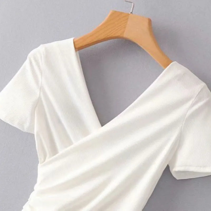 Sexy V-neck Bodysuits Feminine Casual