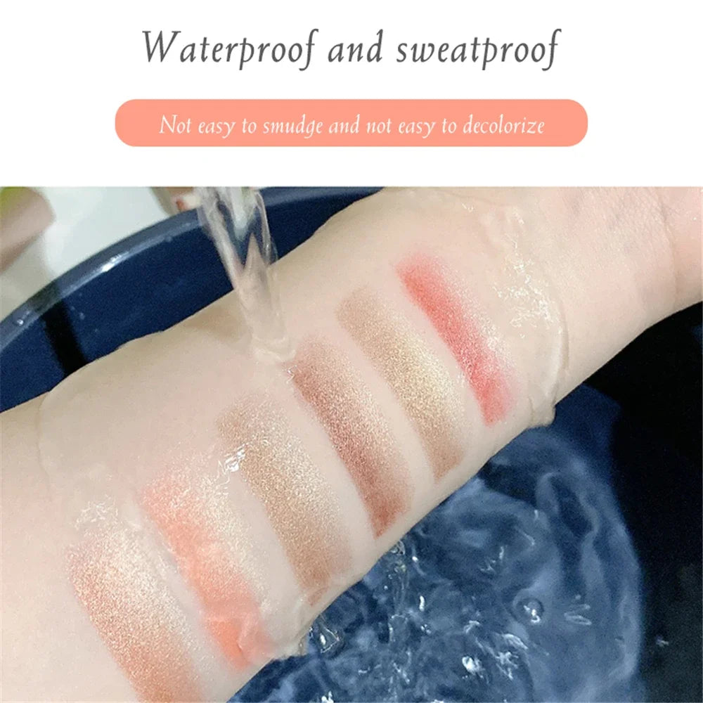 1Pcs Professional 2 In 1 Double Color Velvet Eye Shadow Stick Waterproof