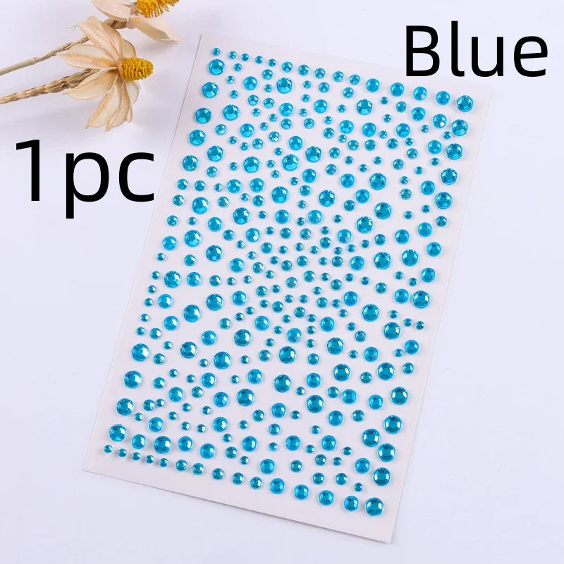 Diamond Stickers Colorful Sparkling 3D Jewelry for Face and Body