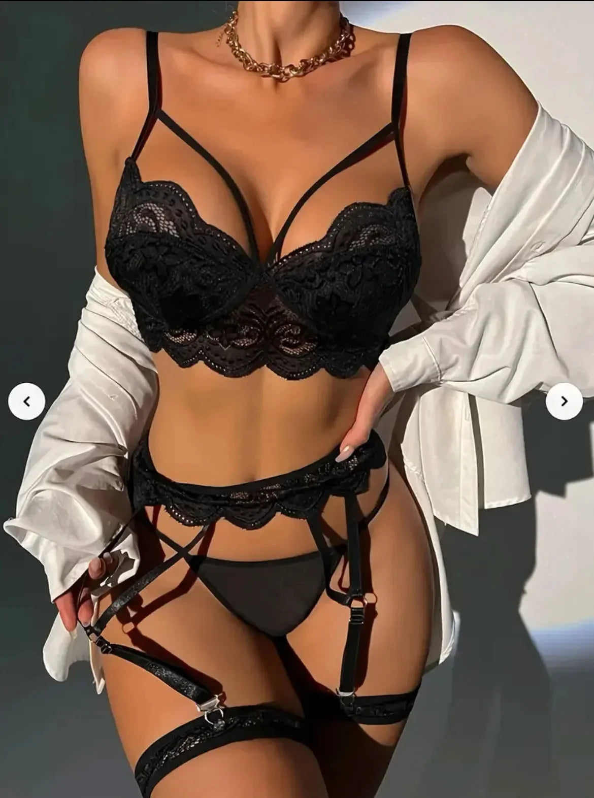 Erotic Sexy Lace Bra And Panty Set