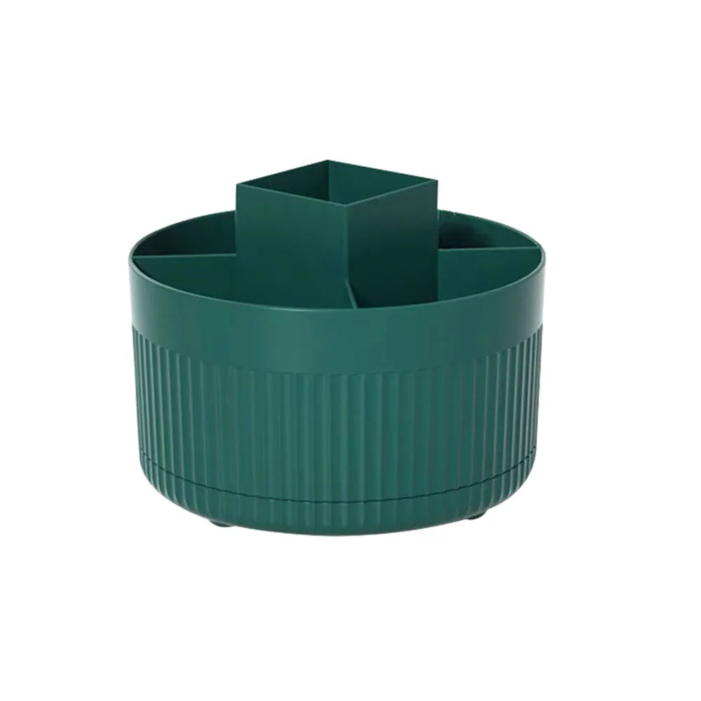 Desktop Rotating Makeup Organizer Cosmetics Storage Box Slot Makeup Versatile Holder for Brushes