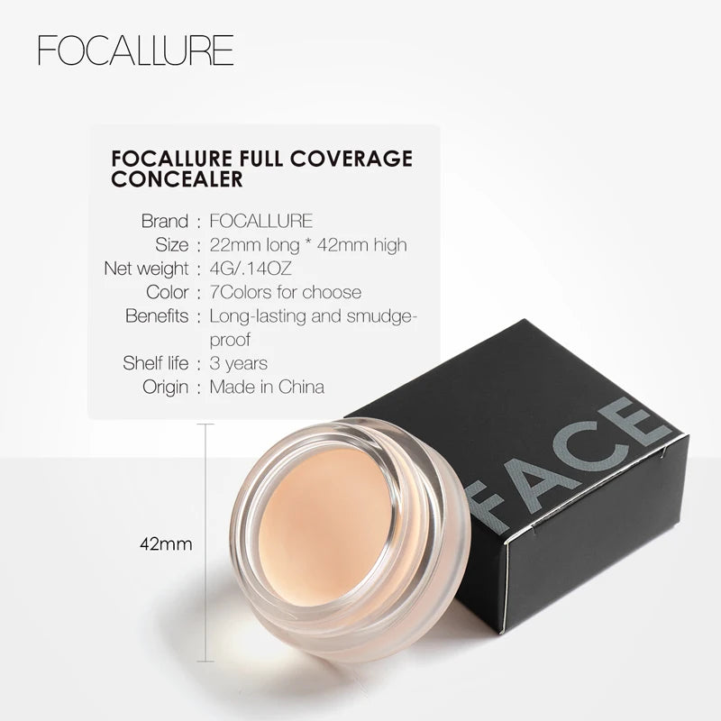 Waterproof Full Coverage Concealer Cream