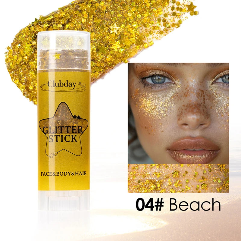 Face Body Sequins Glitter Gel Stick Hair Painting
