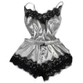 Lace Trim Satin Cami Top Pajama Sets Sexy
