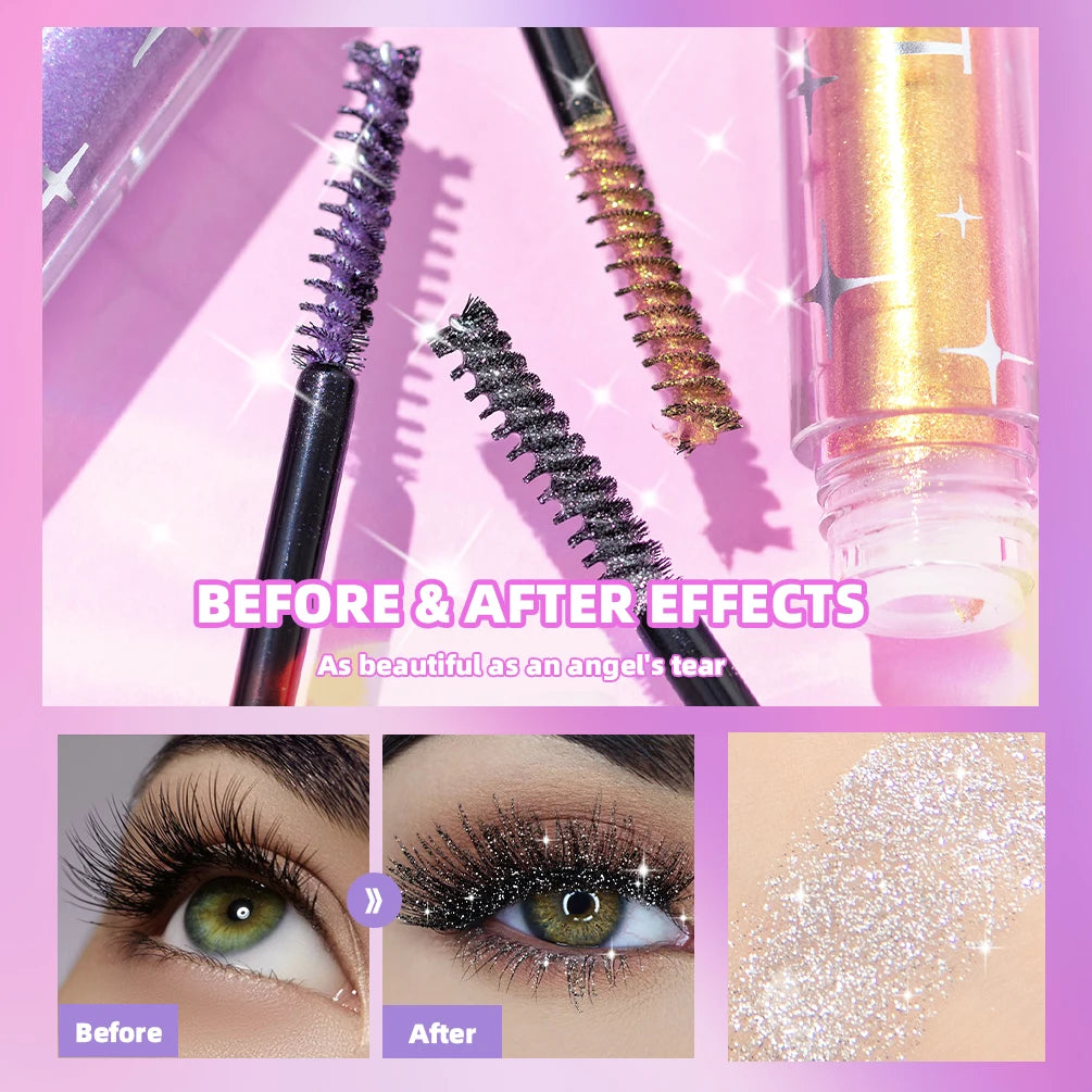 Diamond Glitter Mascara Long Lasting Quick Dry
