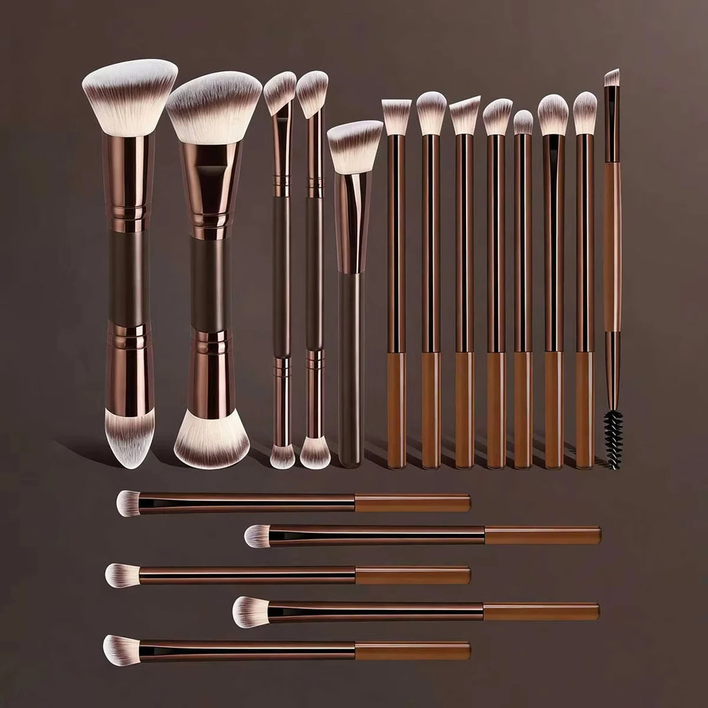 4/5/6/10/18pcs Professional Makeup Brush Set, Dual-Ended