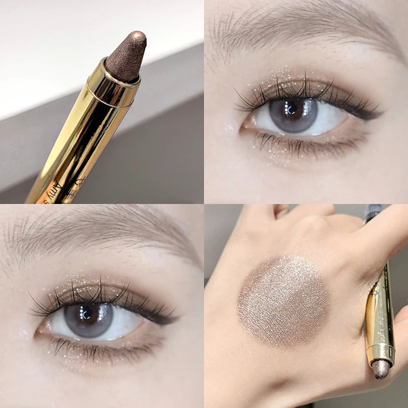 Metallic Glitter Eyeshadow Stick Matte Waterproof Shimmer High Gloss