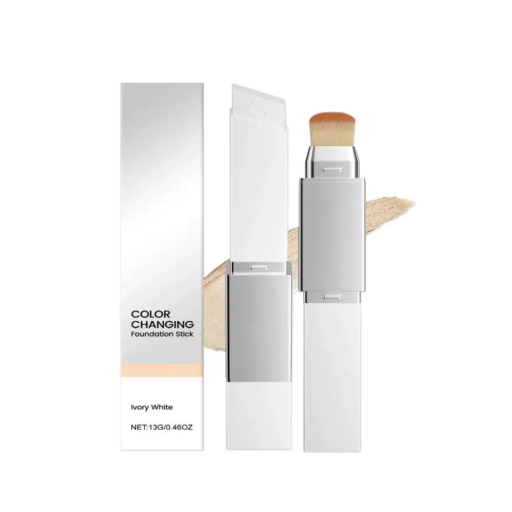 2-in-1 Foundation Stick  Color Changing For All Skin Types Base Makeup