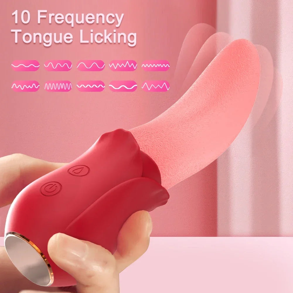 Realistic Licking Tongue Vibrator