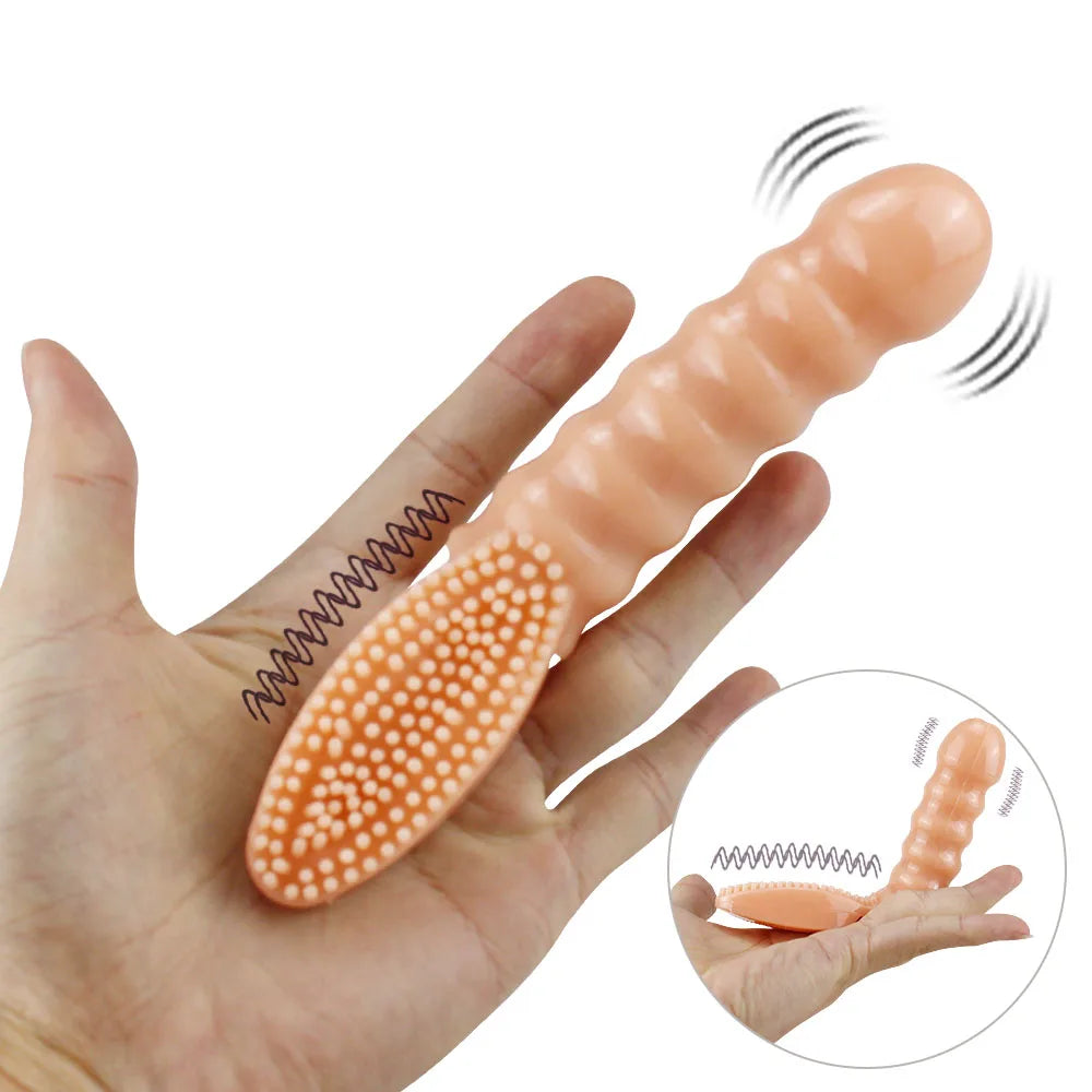 silicone finger cover brush honey bean and vaginal orgasm vibration massager