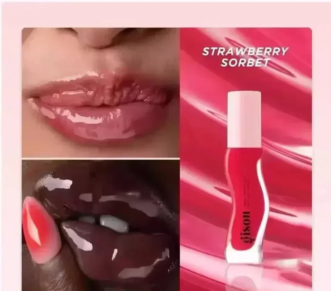 Cherry Honey Strawberry Essence Lip Oil Lipstick Long Lasting Moisturizing