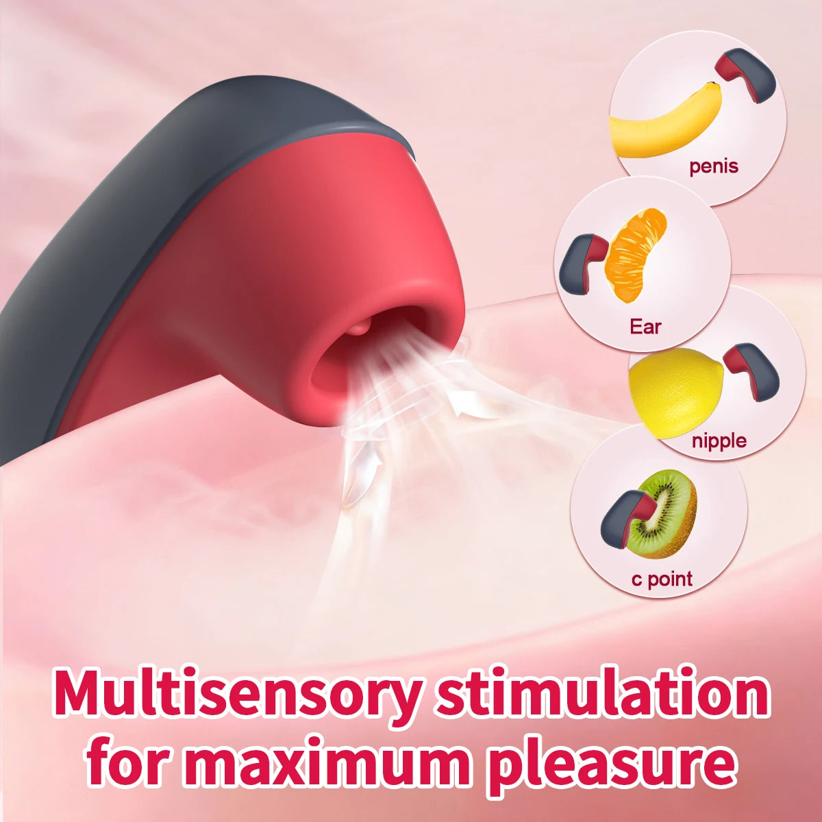 Sex Toys - Rose Vibrator, 10 Vibration Modes, for Clitoral and Nipple Stimulation