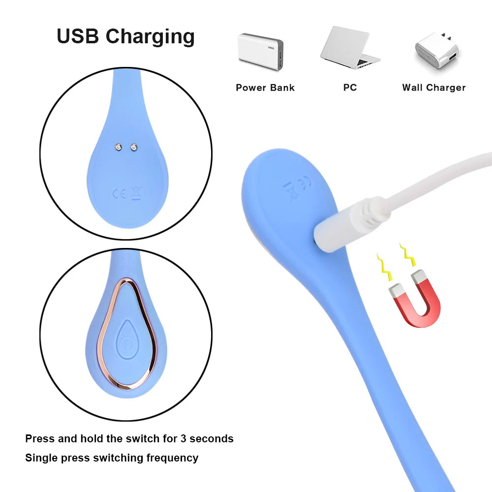 USB Rechargeable Clitoris Vagina Stimulation 10 Speeds G Spot Nipple Massager
