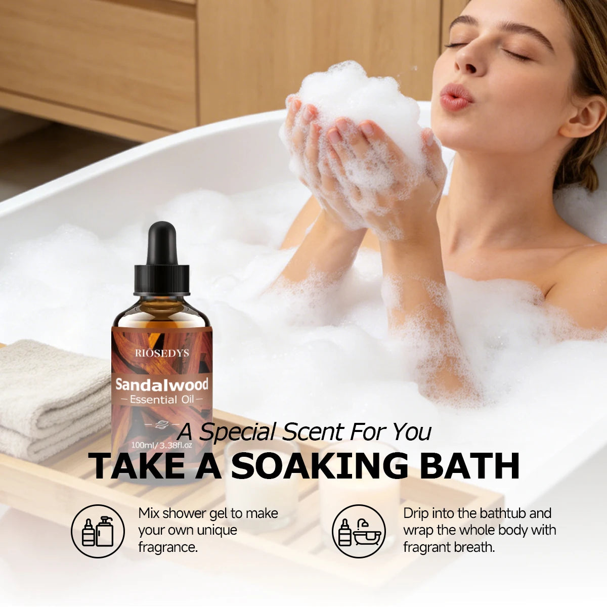 SANDALWOOD ESSENTIAL OIL moisturizing and nourishing oil