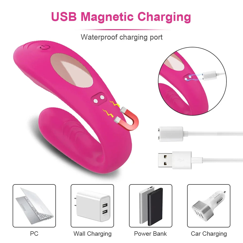 Dildo Vibrator Double Penetration Vagina Vibration