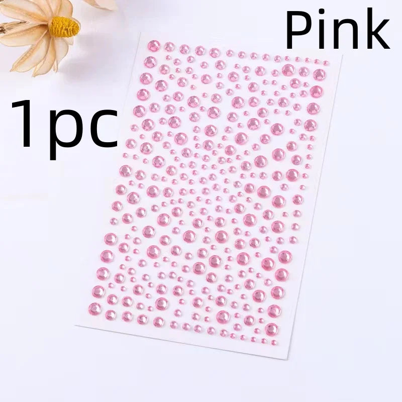Diamond Stickers Colorful Sparkling 3D Jewelry for Face and Body