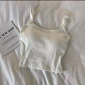 Crop Top Women Sexy Camisole Girl Basic T-shirt