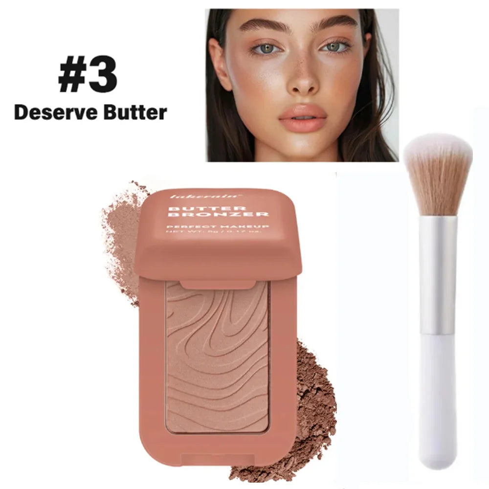 Bronzer Blush Highlights Palette&Brush