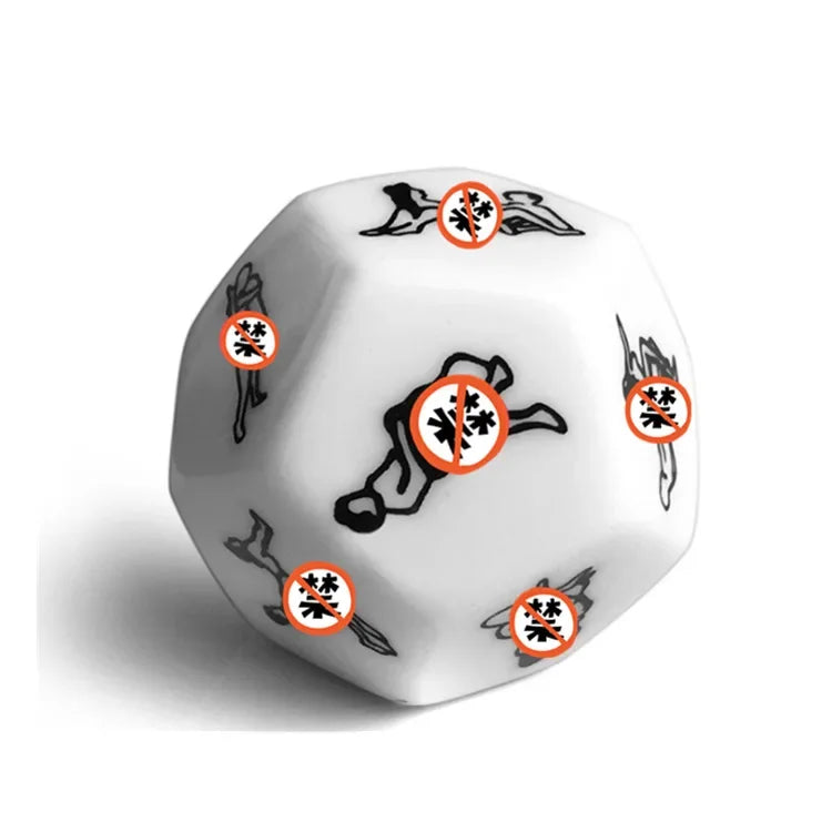 12 Sides Funny Sex Dice Adult Game Erotic Love Sexy Posture