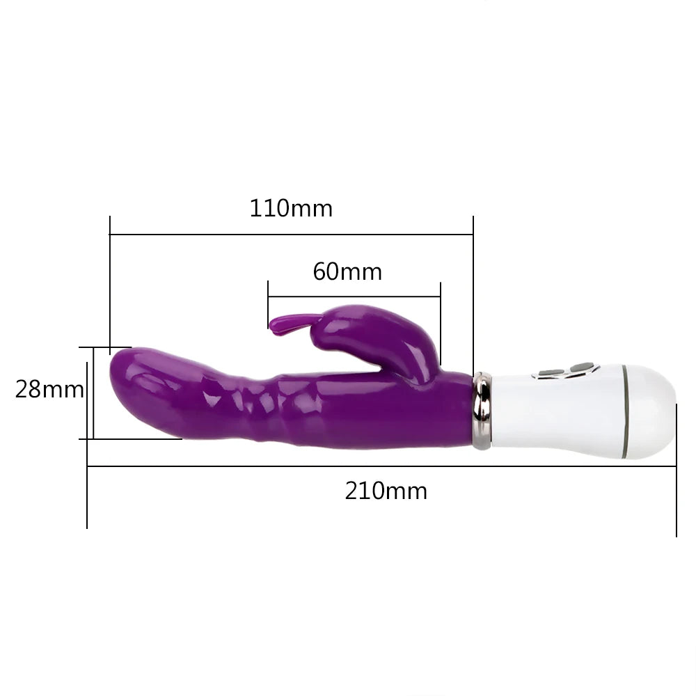 Erotic G-spot Massager Rabbit Vibrator Clitoris Stimulator
