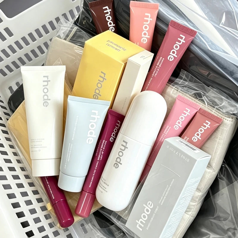 RHODE Makeup Set Lip Balm Smoothing Lip Gloss Hydrating Skin Care Products Blush Stick