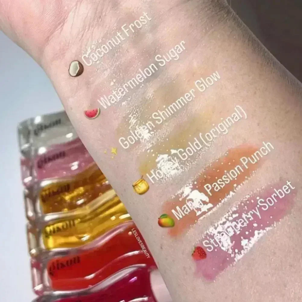 Cherry Honey Strawberry Essence Lip Oil Lipstick Long Lasting Moisturizing