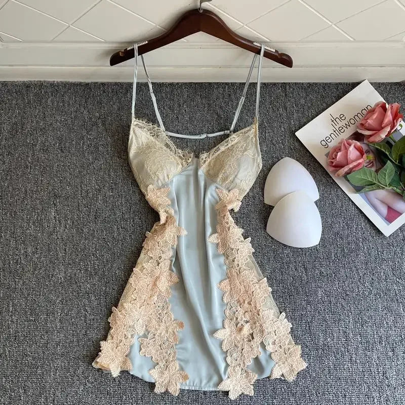 Sexy Lace Hollow Out Nightdress