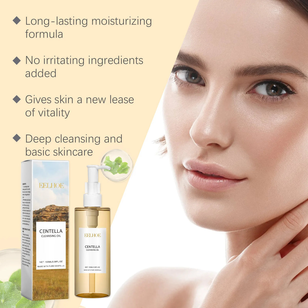 Moisturizing Facial Cleansing Oil Fresh Smooth Pore Cleaning Makeup Remover Pads Makeup Tools and Accessories