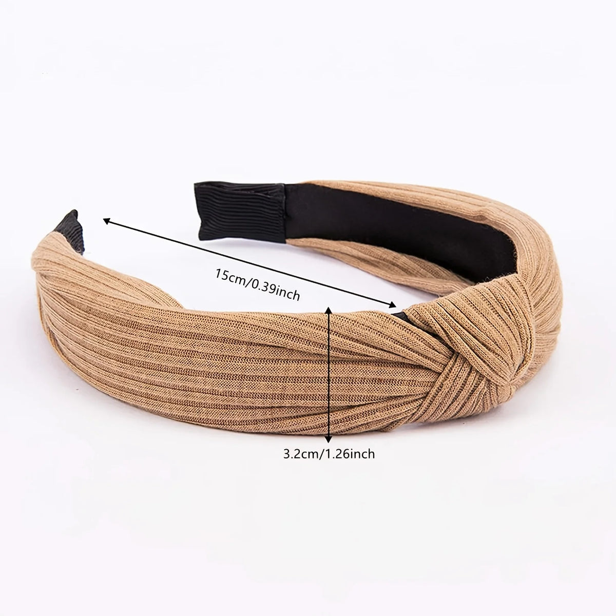 8-piece women's multicolor striped top knot headband