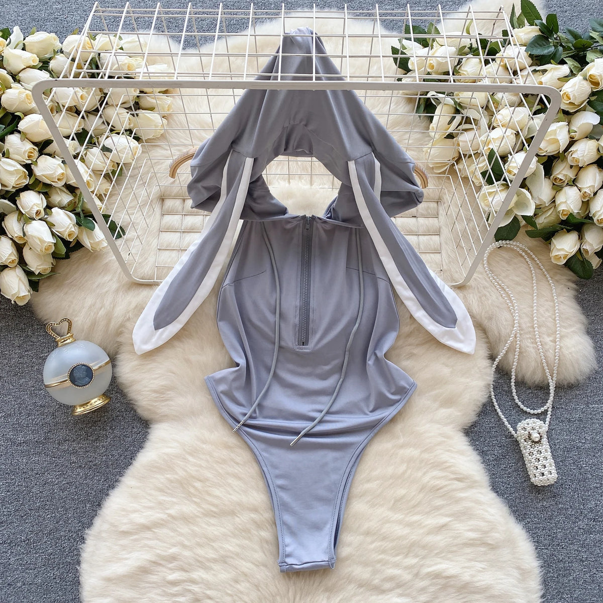 Japanese Sexy Print Kimono Women's Erotic Lingerie
