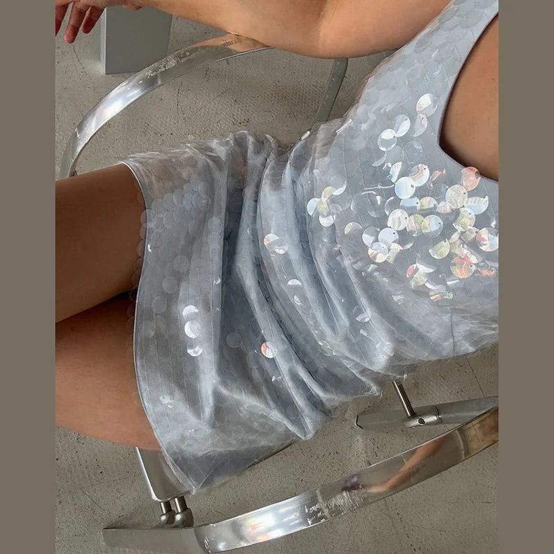 Sexy Lace Sequined Women's Dress