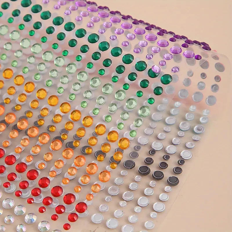 Diamond Stickers Colorful Sparkling 3D Jewelry for Face and Body