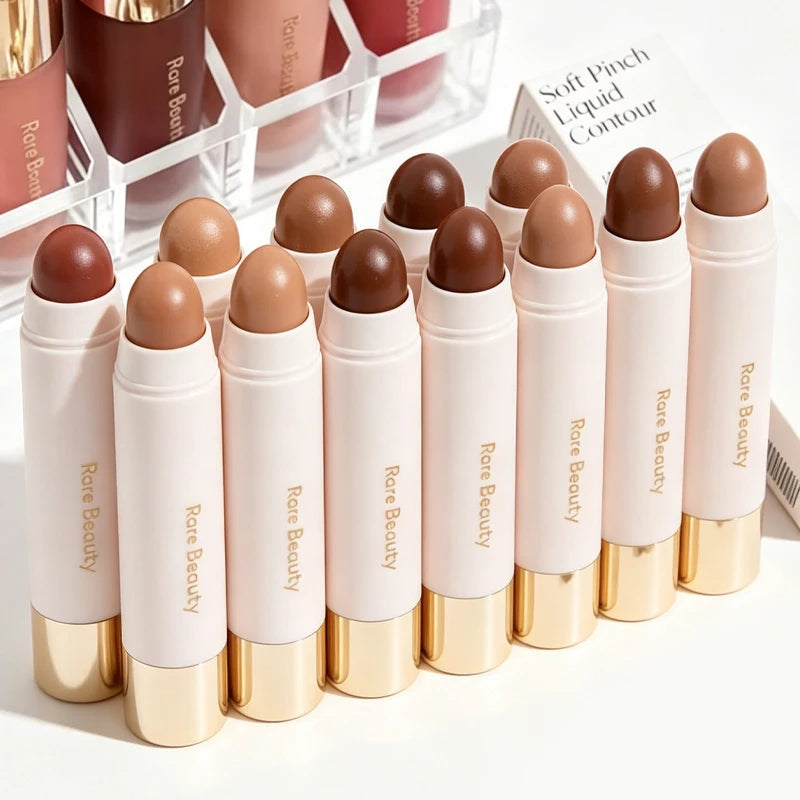 Rare Beauty Silky Three-dimensional Bronze Contour Stick Natural Matte Blusher Highlight Gloss