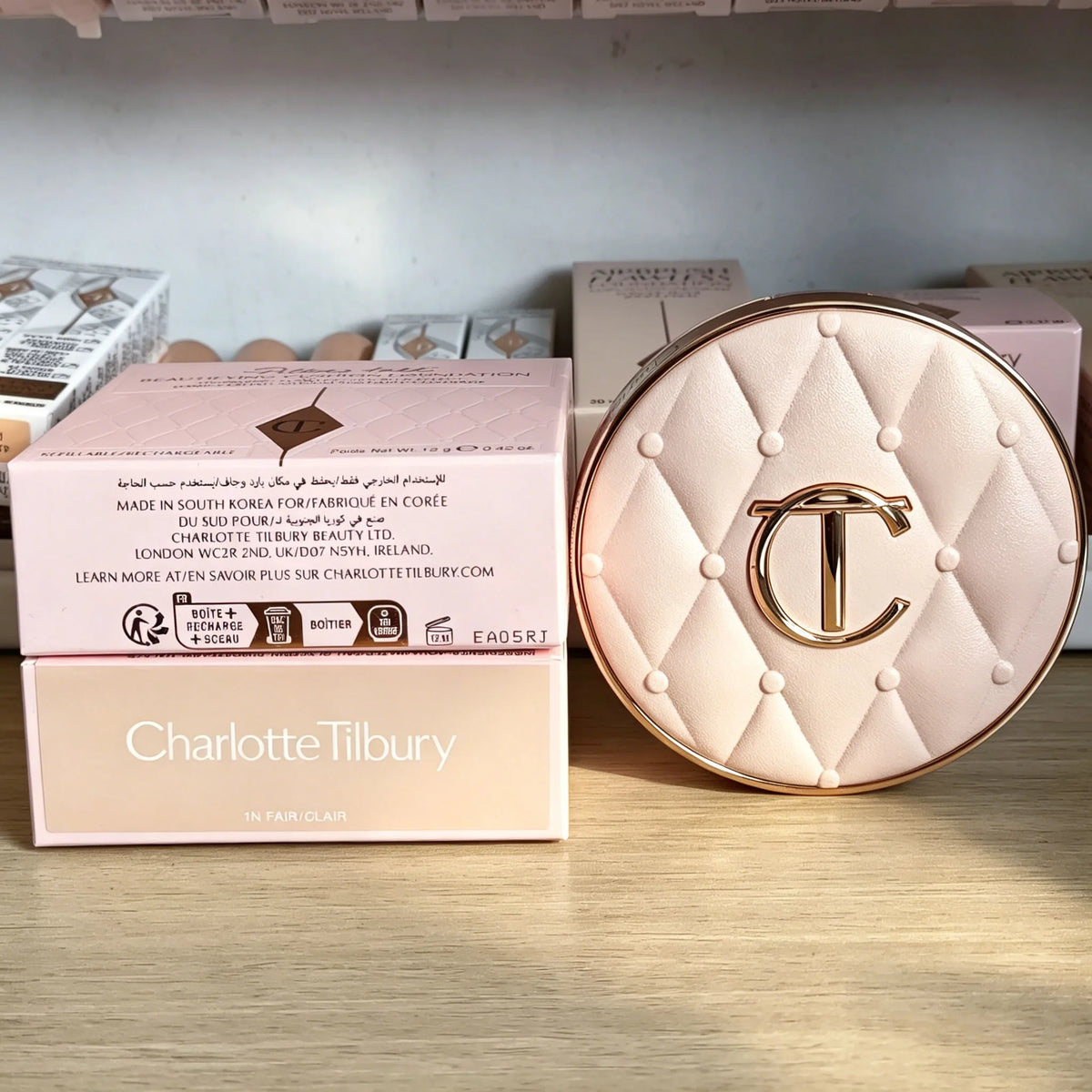 Charlotte Tilbury CT Base Makeup Cushion By The Pillow Long-lasting Concealer