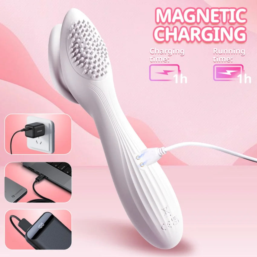 Vacuum Sucking Vibrator Massager For Women 2 In 1 Sex Machine Clitoral Stimulator
