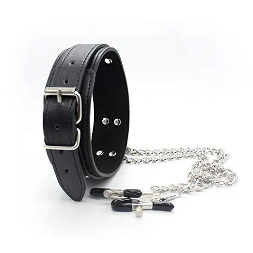 Bondage Fetish Collar Chain Collars Nipple Clamps