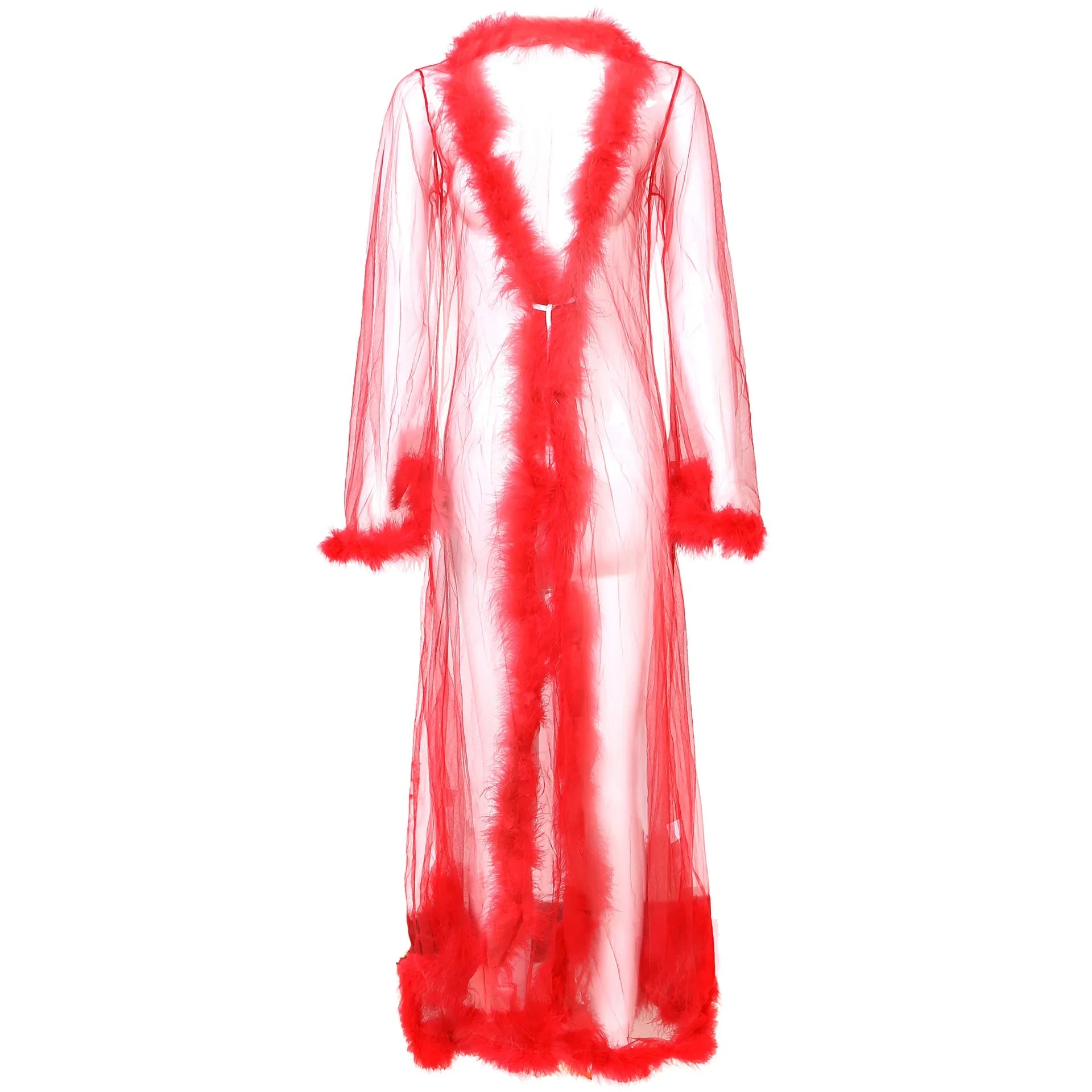 Sexy Chemise See Through Nightgown Robe