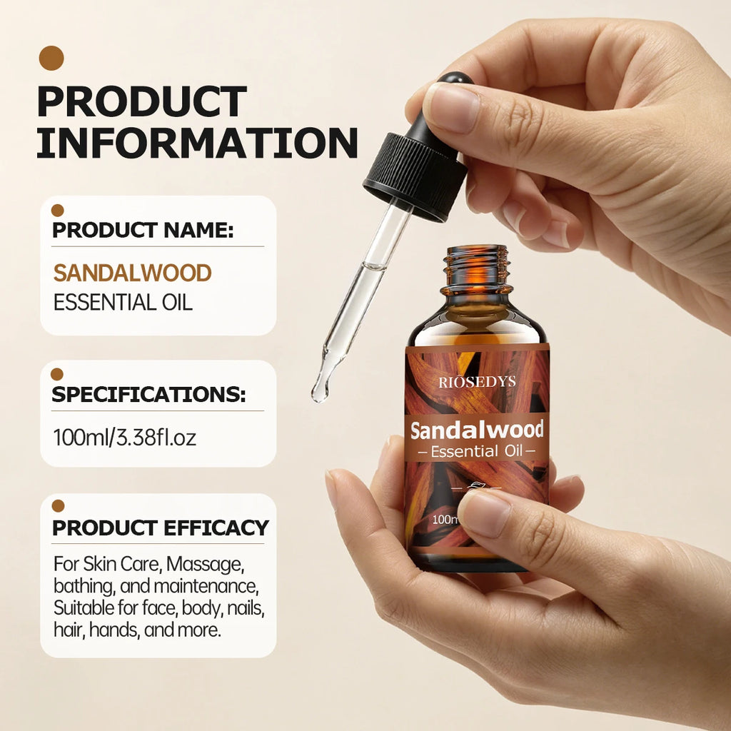 SANDALWOOD ESSENTIAL OIL moisturizing and nourishing oil