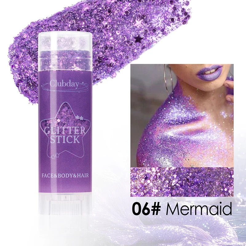 Face Body Sequins Glitter Gel Stick Hair Painting