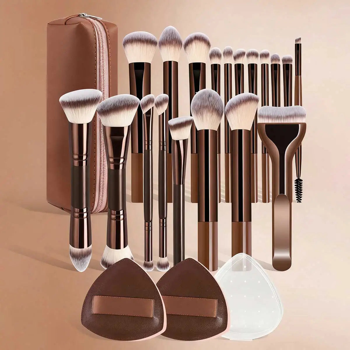 4/5/6/10/18pcs Professional Makeup Brush Set, Dual-Ended