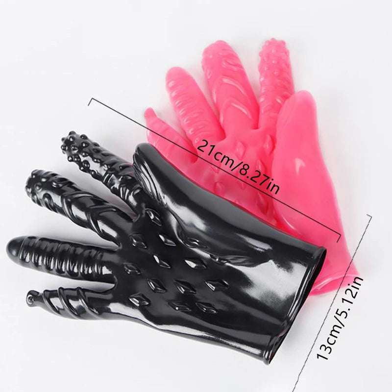 Sex Gloves Masturbation Erotic Finger Gloves Clitoral Stimulator