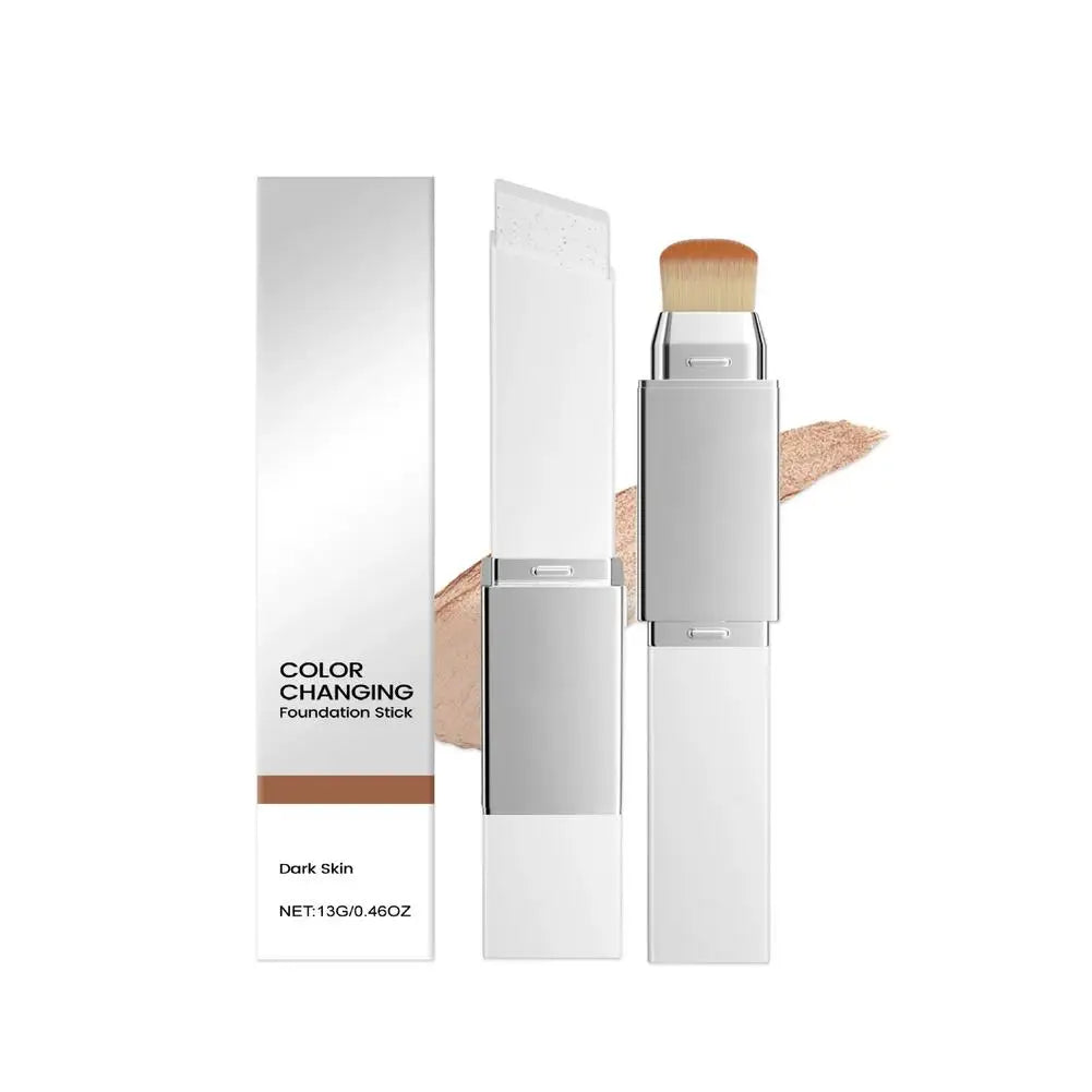 2-in-1 Foundation Stick  Color Changing For All Skin Types Base Makeup
