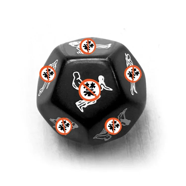 12 Sides Funny Sex Dice Adult Game Erotic Love Sexy Posture