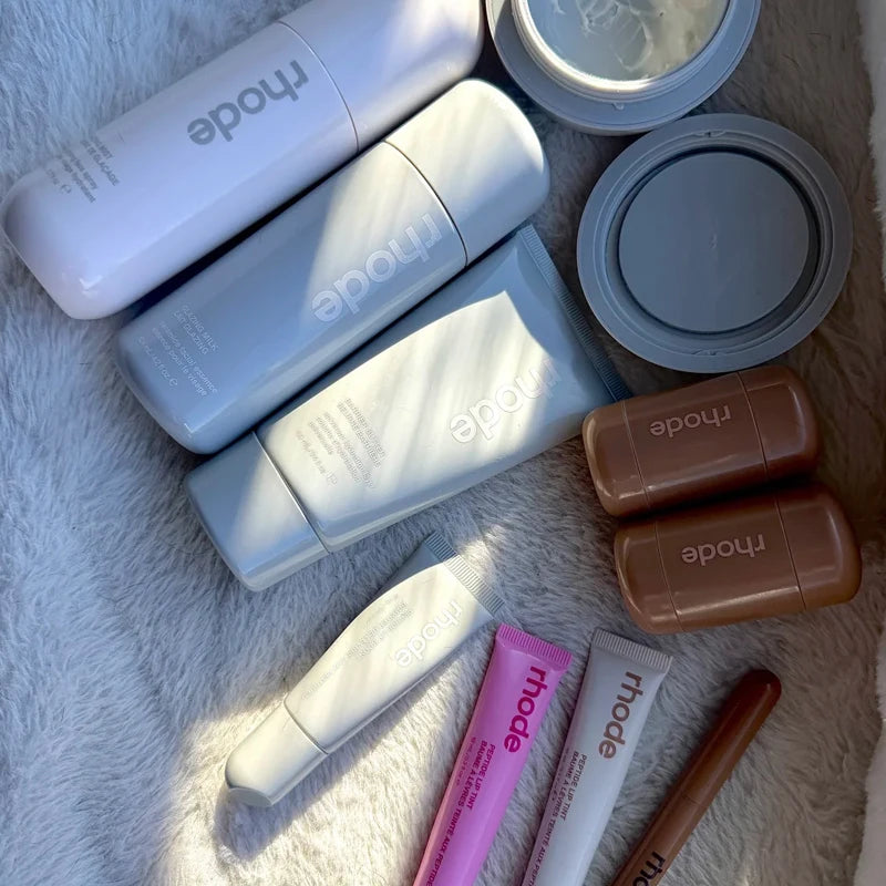RHODE Makeup Set Lip Balm Smoothing Lip Gloss Hydrating Skin Care Products Blush Stick