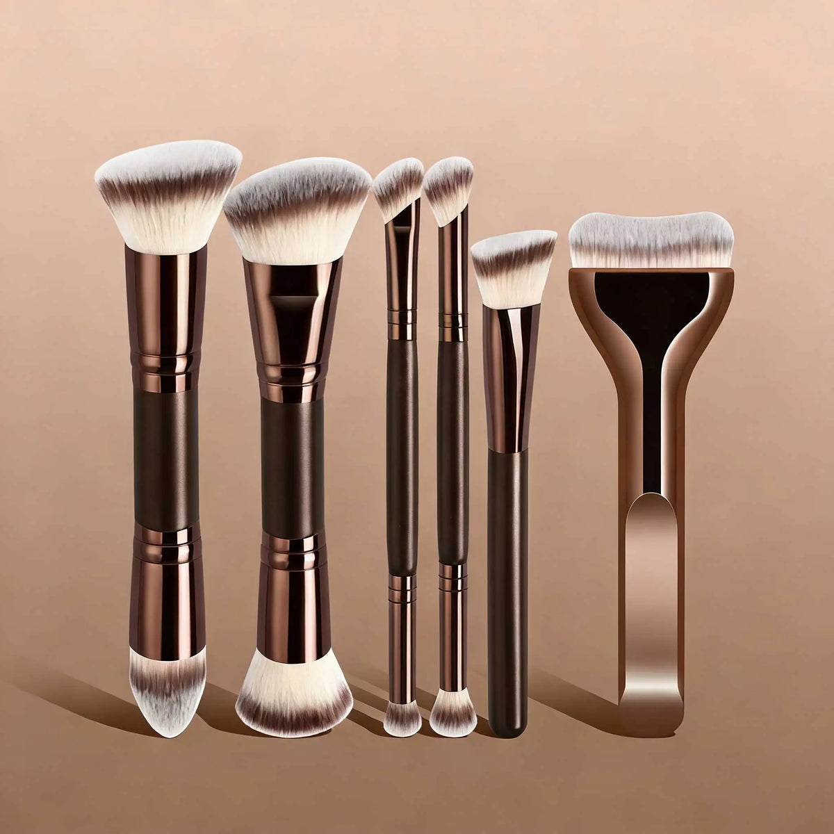 4/5/6/10/18pcs Professional Makeup Brush Set, Dual-Ended