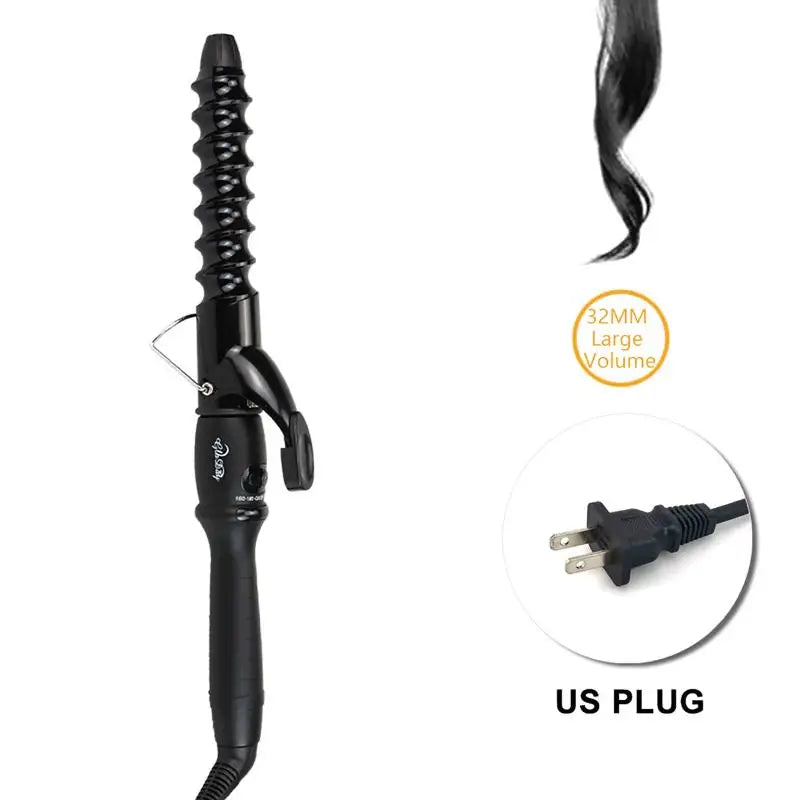 Hair Curlers Wave Spiral Electric Professional Ceramic Curling Iron
