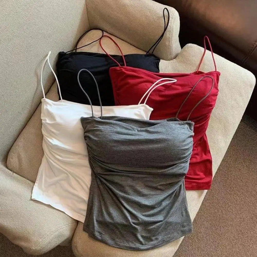 Sexy Camisole Seamless Sports Underwear With Chest Pads